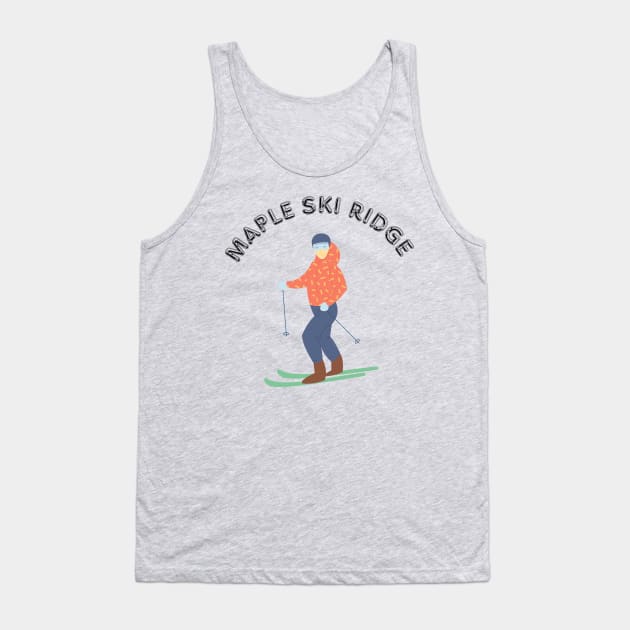 Skiing in Maple Ski Ridge Tank Top by baha2010